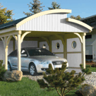 Carport Capri-Design Reinweiss