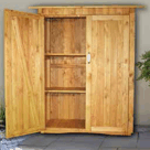 Gartenschrank Lrchenholz