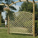 Rankzaun Lugano KDI mit gebogener Pergola