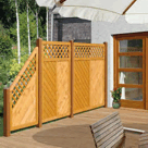 Zaun Lugano Fichte Farbe: Pinie