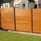 Kunststoffzaun UNO FIX, Farbe: golden oak