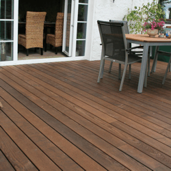 Terrassendielen Thermo-Holz Esche